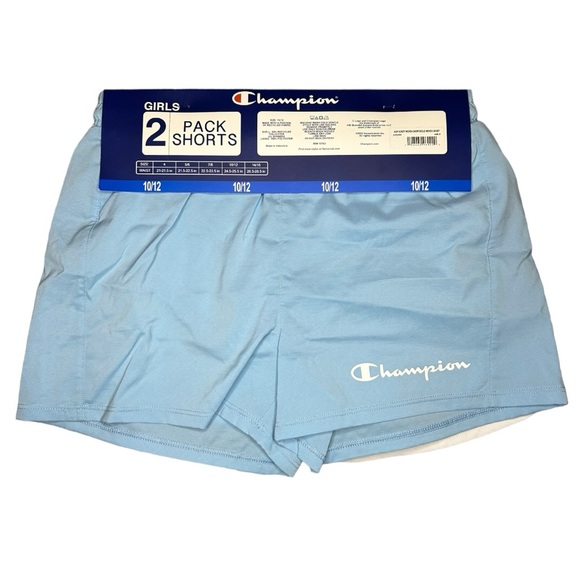 CHAMPION Girls 2 Pack of Shorts Sizes 7/8 & 10/12 - Picture 2 of 4